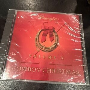 New Wrangler Cowboy Christmas Volume X CD - Festive Red Cover